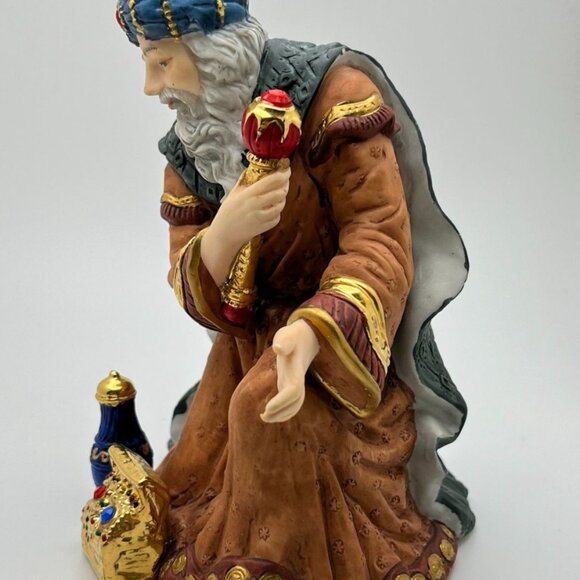 Kirkland Christmas Nativity Wise Man Kneeling King Vintage Replacement #75177 - Picture 4 of 8